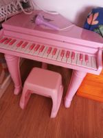 Süsses Kinderklavier Rosa mit Hocker
