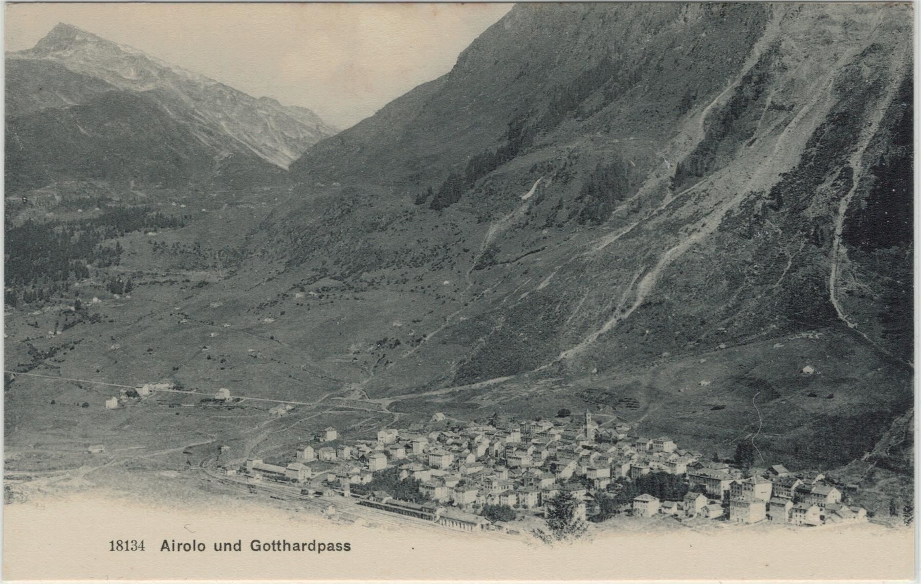 Cartoline postali: TI 32 Airolo und Gotthardpass – Nuovo (secondo la descrizione) da Fribourg venduto da philafri
