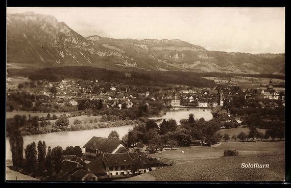 Ansichtskarten: Solothurn, Stadtansicht mit Fluss und Ki – Gebraucht aus Berlin von bartko-reher