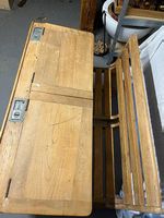 Alte Schulbank aus Holz  Vintage 