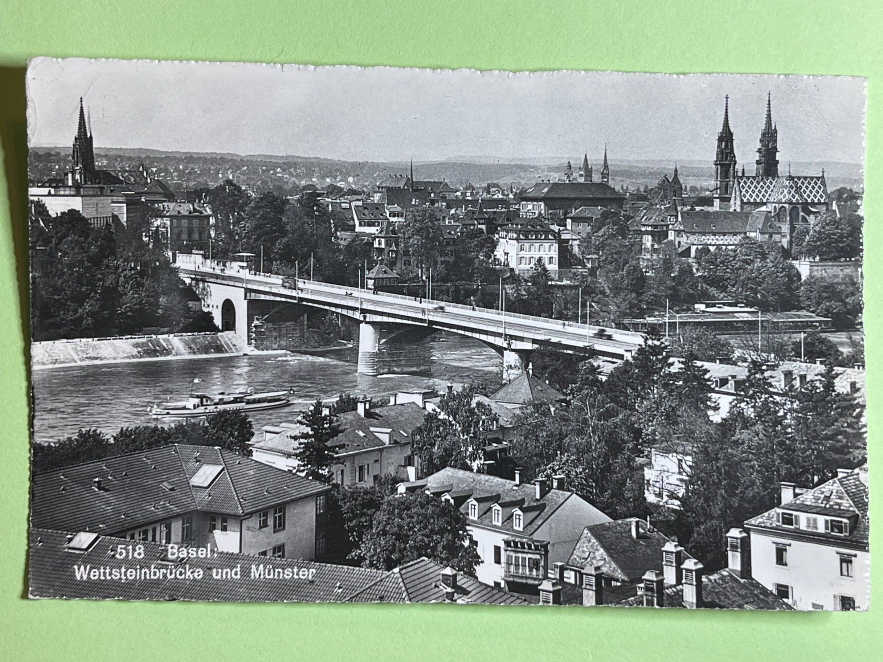 Cartes postales: Basel, Wettsteinbrücke und Münster – D'occasion à Steg VS par _vinci_
