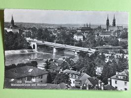 Basel, Wettsteinbrücke und Münster