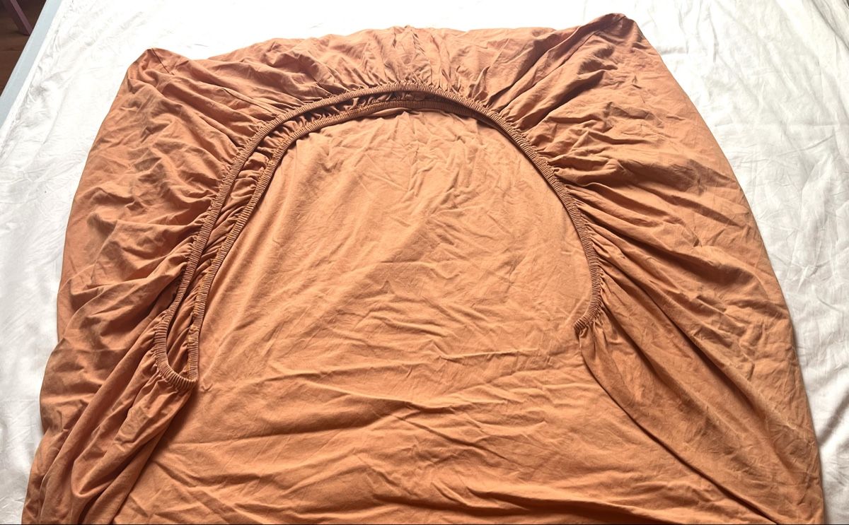 Linge de lit: Fixleintuch 120cm, orange – D'occasion à Jonschwil par Theswissmiss 1