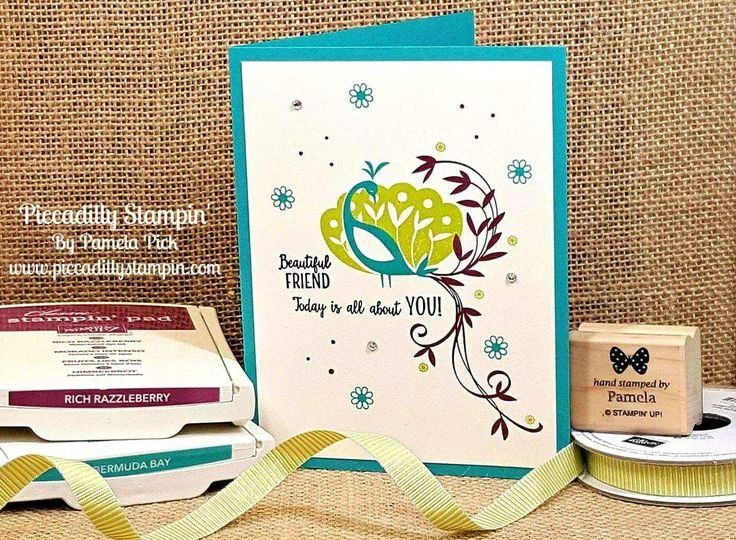 Stampin' up! Stempel: Stampin' Up! Stempelset "Pfauengruss" – Gebraucht aus Frauenkappelen von evangelina78 8