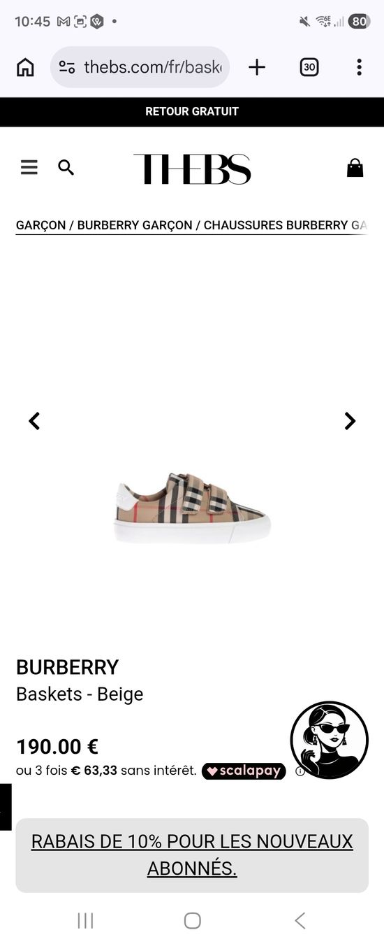 Burberry Scarpe da uomo: Burberry kids – Usato da Le Landeron venduto da Plushka 6