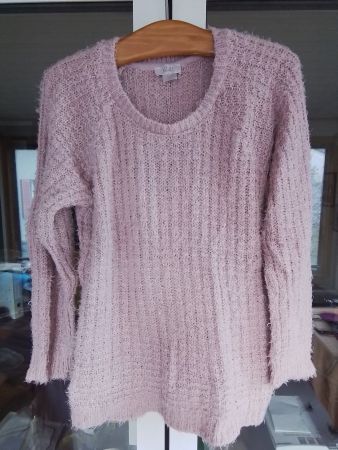 Kuscheliger Damenpullover Gr. L, rosa, flauschig, Paola