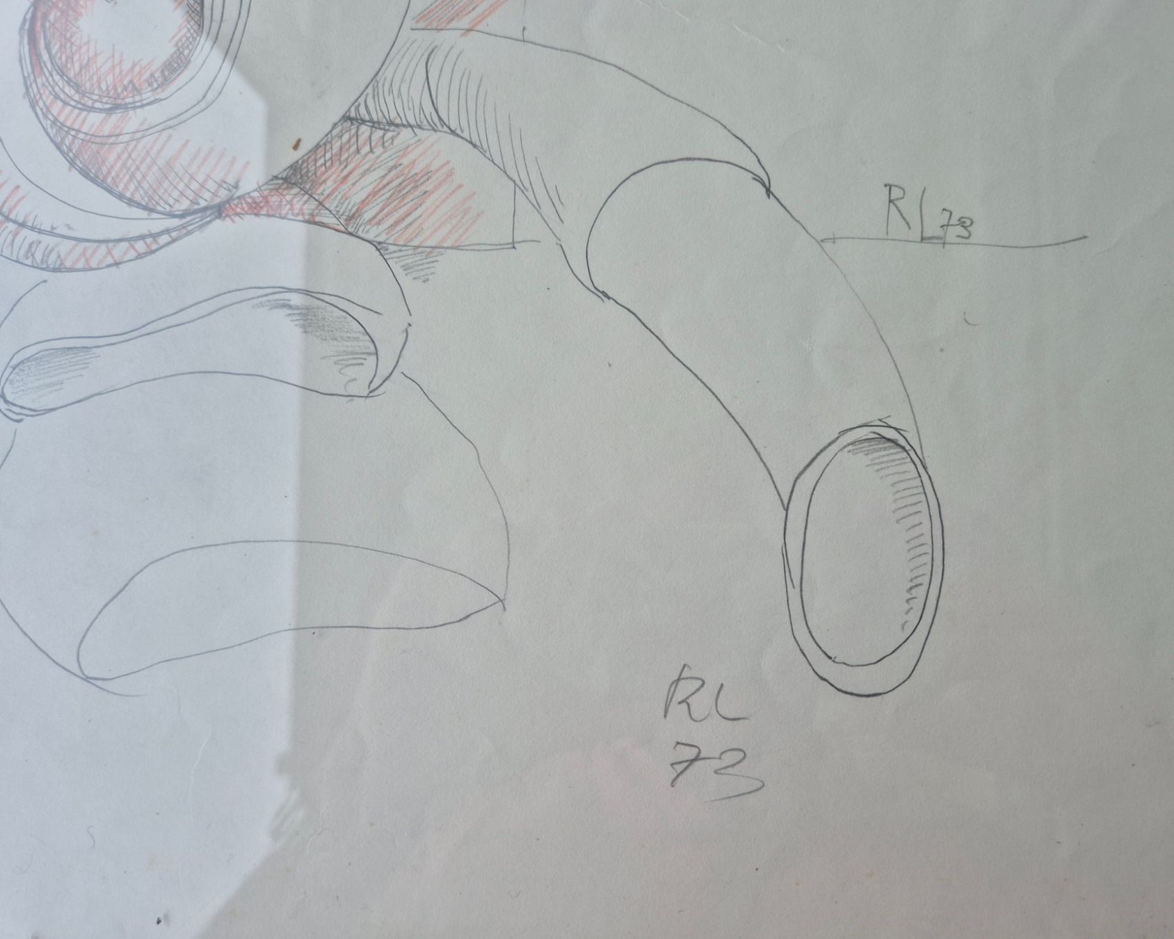 Gemälde: Robert Lienhard, Zeichnung. – Gebraucht aus Aldesago von Ivo47x 1