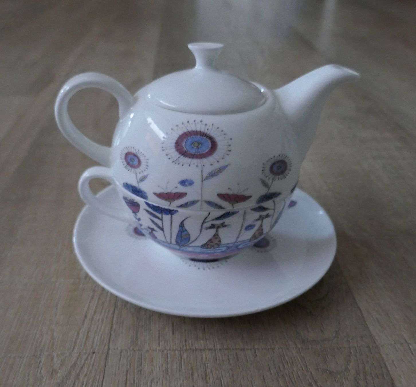 Teiere: Teekanne mit Tasse und Teller – Usato da Port venduto da uzuku 5