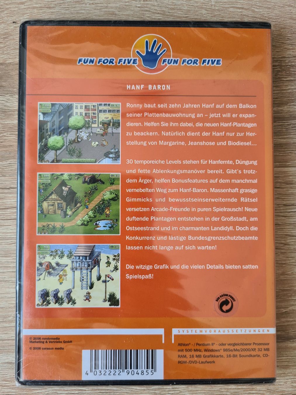 Giochi: Hanf Baron (German) - PC - NEW – Nuovo e nell'imballaggio originale da Carouge GE venduto da Franllo 1
