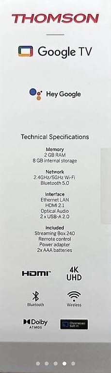 Lecteur multimedia & Streamer: Thomson 240G Streaming Box – D'occasion à Cully par adpe187 3