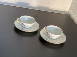 Seltmann Weiden Blumenmuster Mocca Tassen, 2 Stk