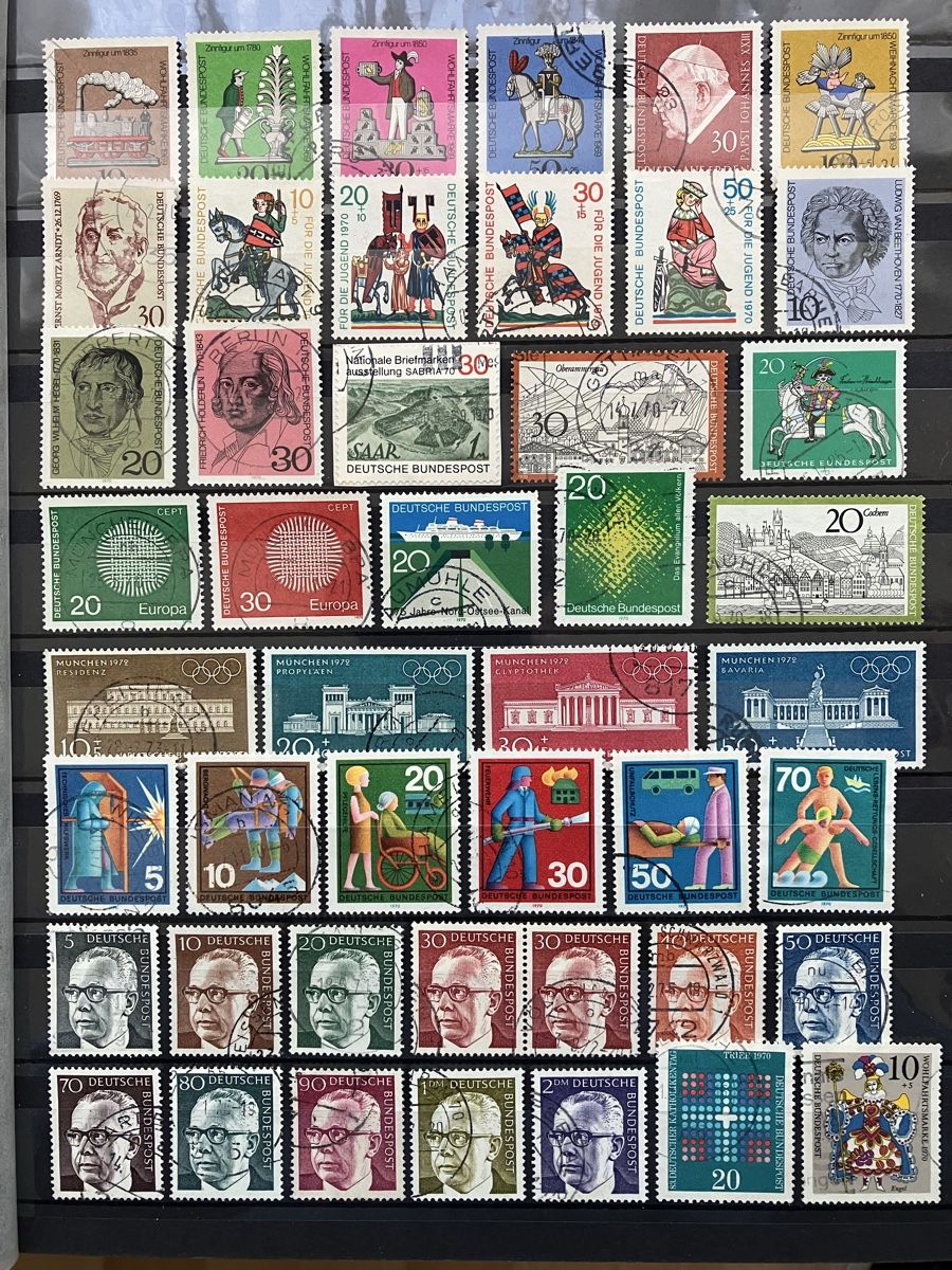 Tutti i francobolli: Deutschland 1966-20.06.72 komplett 6s – Usato da Cham venduto da Diablo1232 3