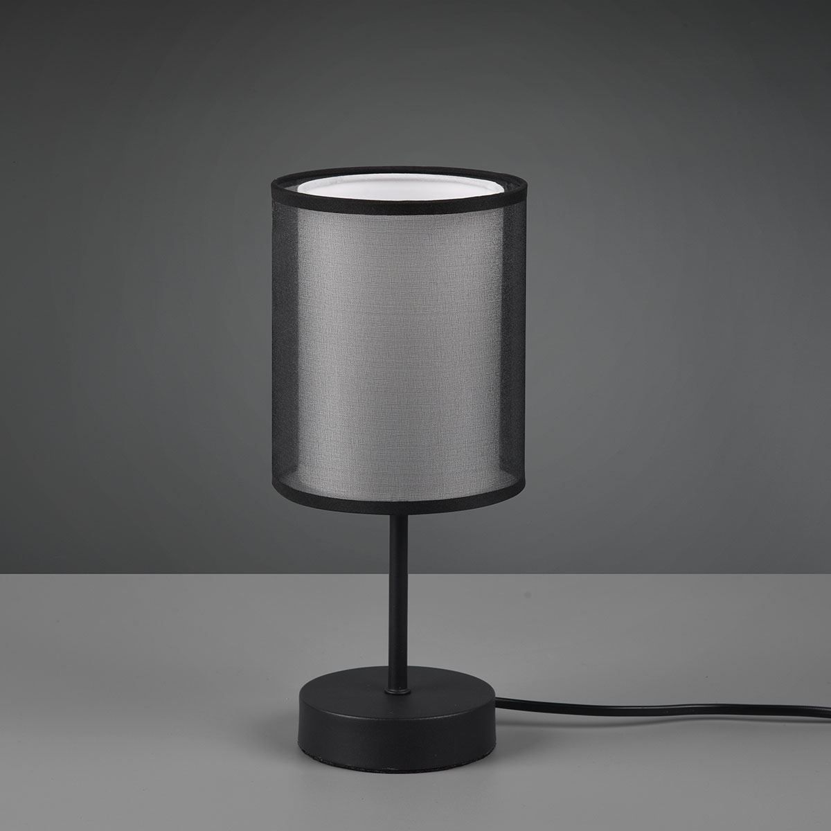 Lampade: Tischleuchte, Stoffschirm, 28 cm Höhe – Nuovo (secondo la descrizione) da Kreuzlingen venduto da Smart-Light 1