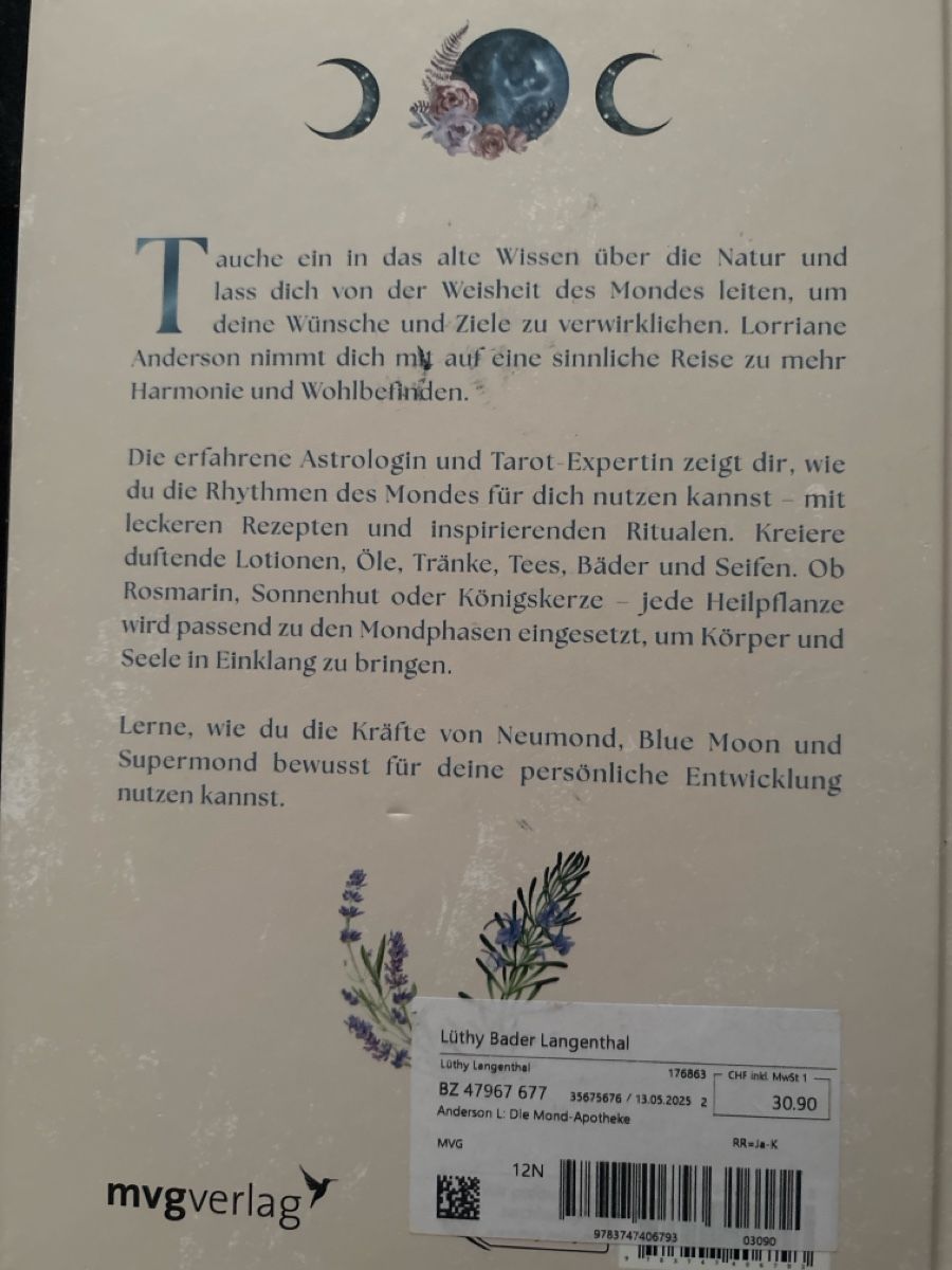 Libri: Die Mond Apotheke – Nuovo (secondo la descrizione) da Zell LU venduto da Blubber82 1