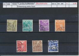 1934 "Landschaftsbilder" (Buchdruck), gestempelt