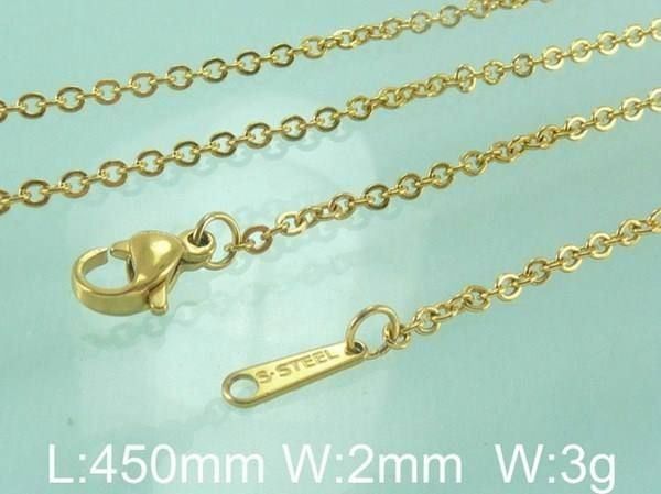 Catenine: Goldfarbenes Chromstahlketteli 45cm – Nuovo (secondo la descrizione) da Schwanden GL venduto da UHRKNALL 1