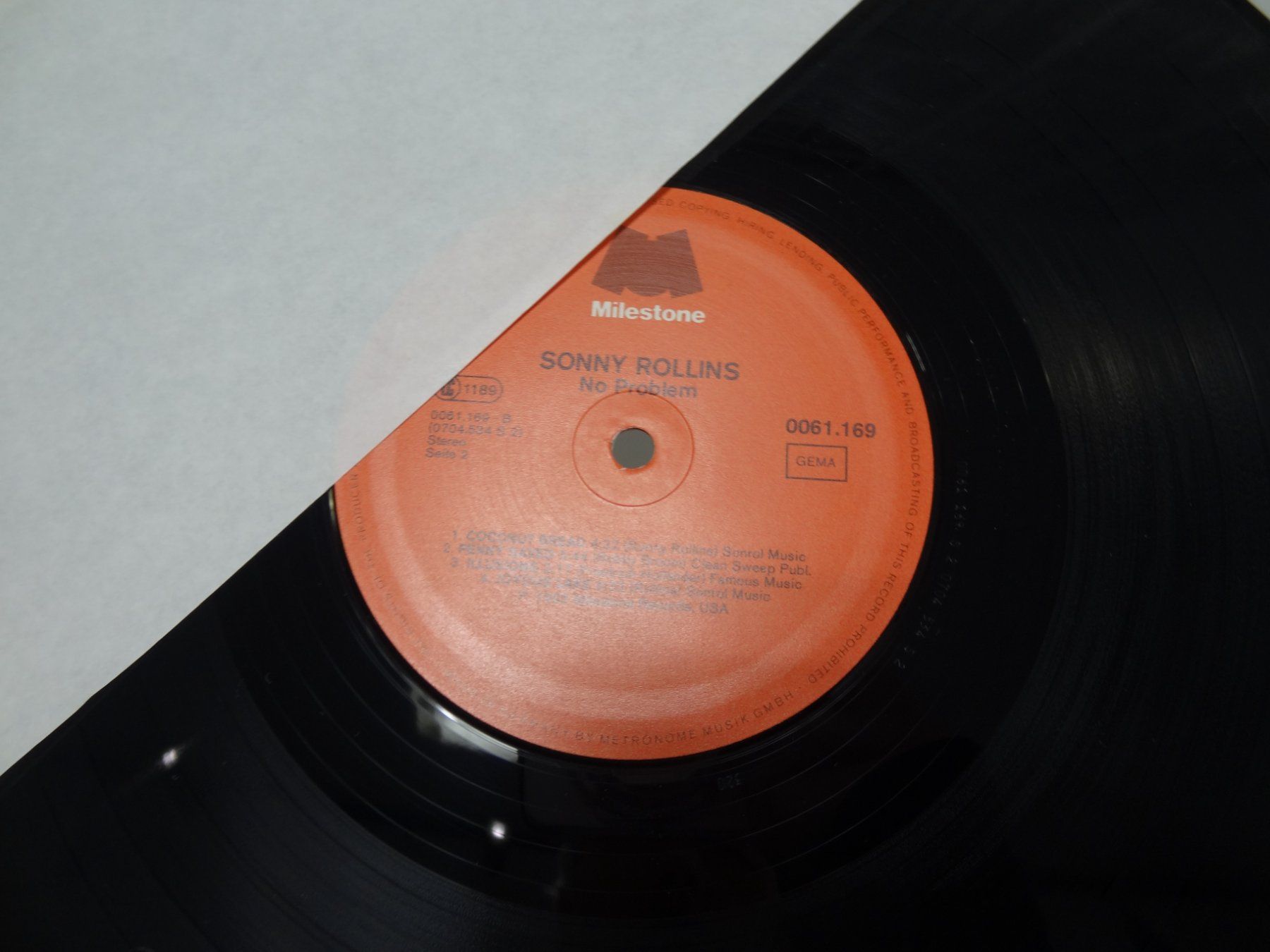 Dischi in vinile: Sonny Rollins - No Problem - Jazz Schallplatte – Usato da luzern venduto da musicandart 2