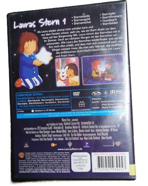 Tutti i DVDs: Lauras Stern 1  (DVD) – Usato da Wilen b. Wollerau venduto da morethanmusic 2