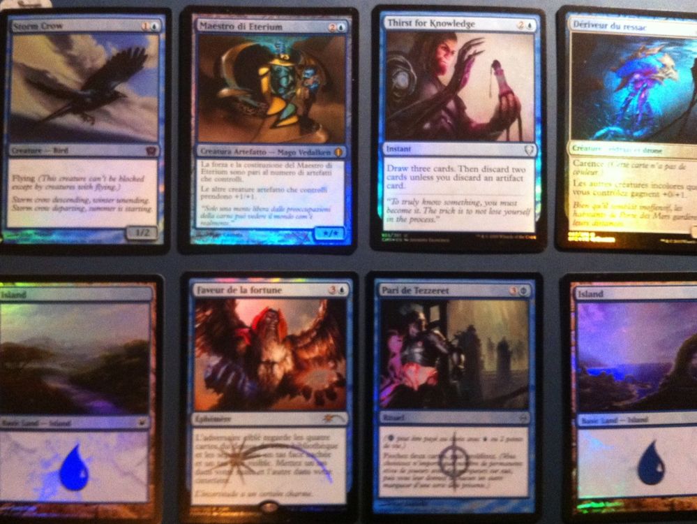 MTG - Set of 8 foil blue cards | Kaufen auf Ricardo