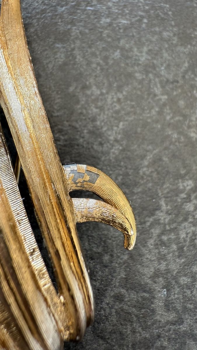 Broschen & Nadeln: Broche Vintage Monet dorée - Élégance intemporelle! – Defekt aus Nyon von stylevintage79 2