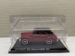 Peugeot 203 Découvrable 1954, Miniatur, Sammler 1:43 OVP