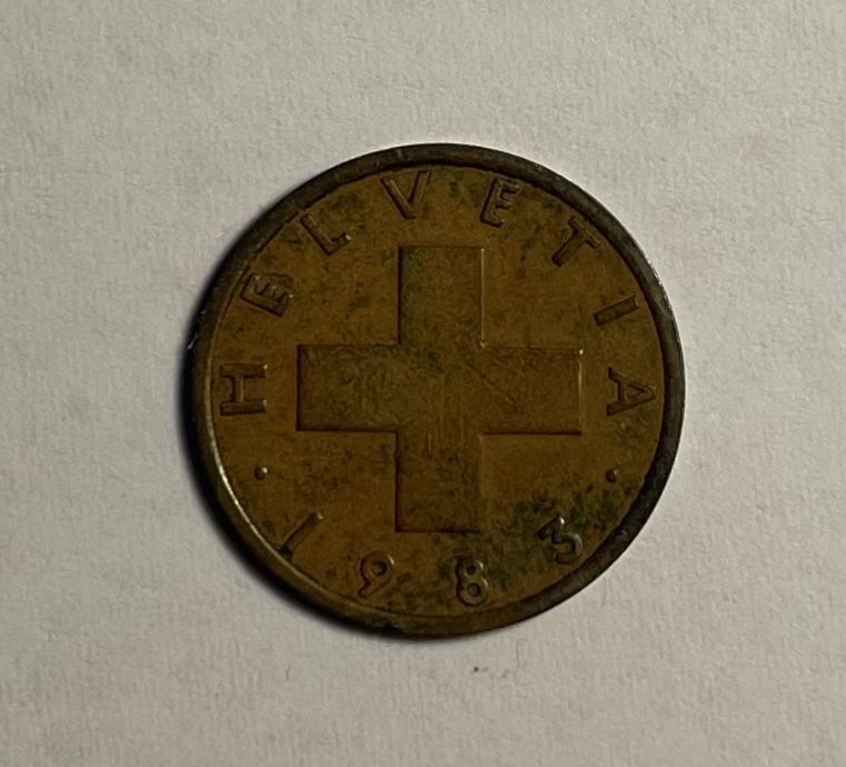 Tutti le monete: 1 Rappen Münze 1983 – Usato da Reiden venduto da nepeta12 1
