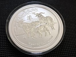 1 OZ Silber Australia Year of the goat 2015