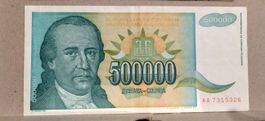 Jugoslawien 500'000 Dinara 1993, Sammler!
