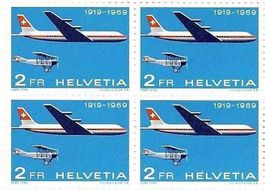 Swissair   ✈ Briefmarke (Postgültig) DC-8
