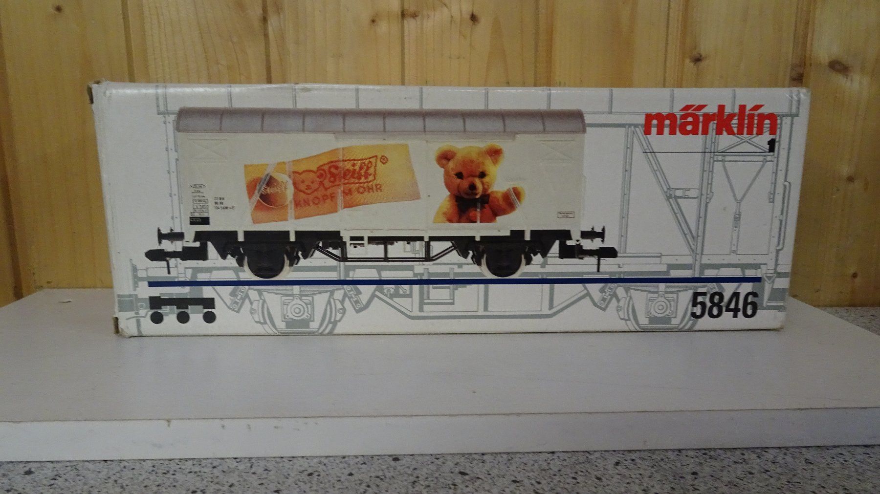 Märklin Modellini di ferrovie: Steif Güterwagen Märklin Spur 1 – Nuovo e nell'imballaggio originale da Wetzikon ZH venduto da Hlukas 3