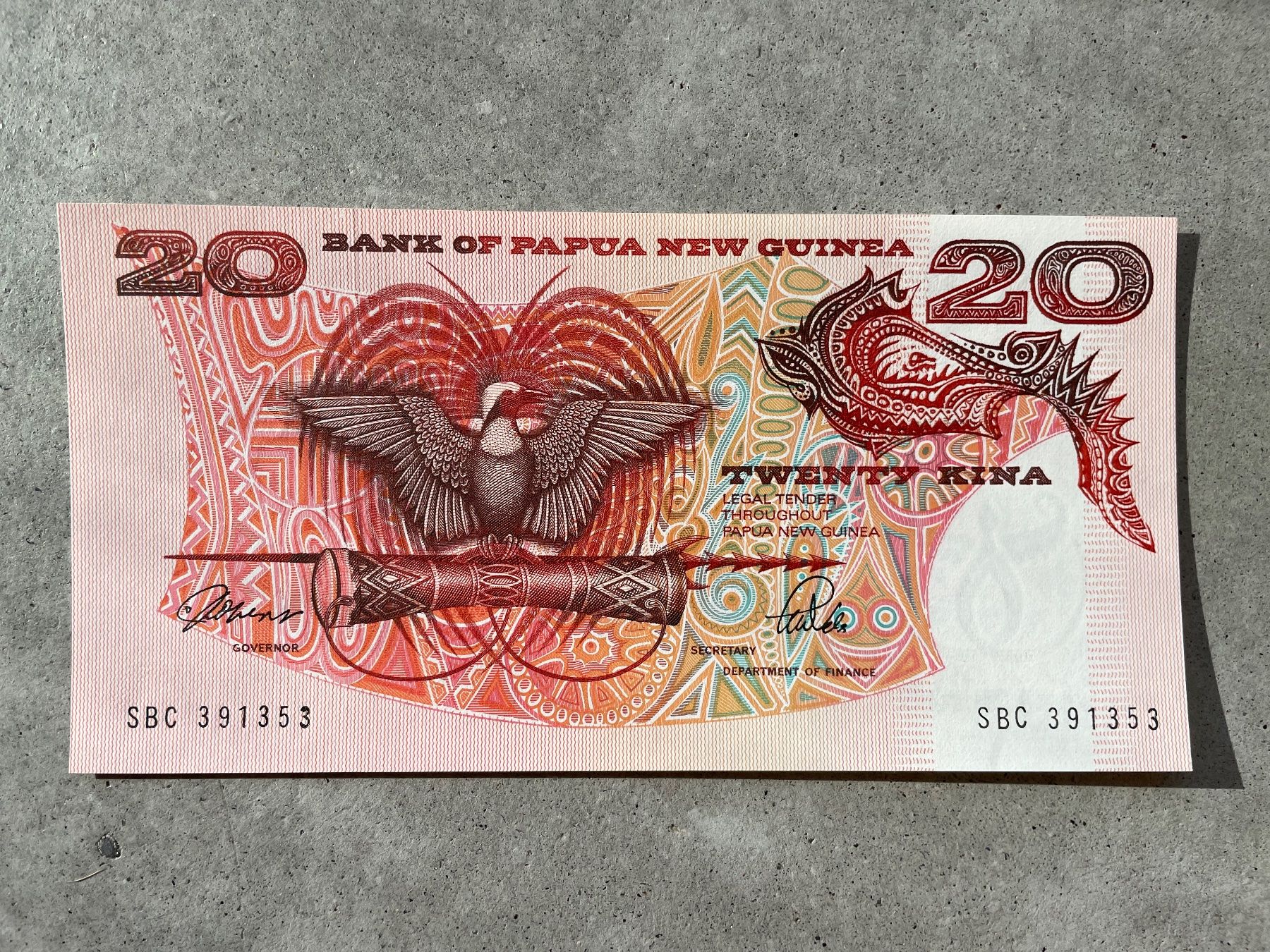 Banconote: Papua New Guinea - 20 Kina 1981 – Usato da Meilen venduto da coins4sale