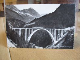 Arosa Bahn Langwies Viadukt RHB 1961 Postkarte  1