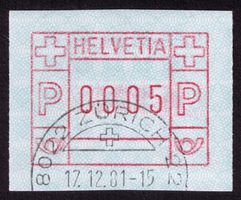 ATM 6_Sauberer HANDSTEMPEL 17.12.81 ZÜRICH 22_mit Gummi !