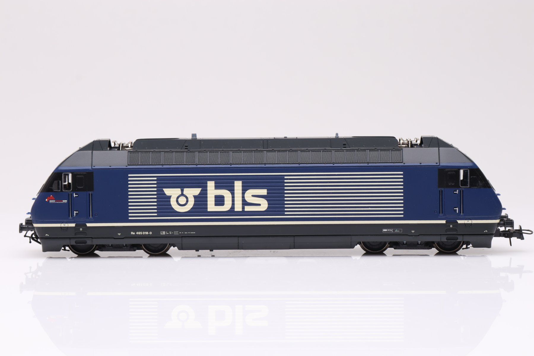 Roco Modellini di ferrovie: Roco 62399 BLS Re 465 018-0 E-Lok DC, H0 – Usato da Ried (Muotathal) venduto da Modellbahn.swiss 1
