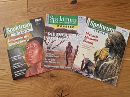 3 Hefte Hominiden Mammut Eiszeit (Archäologie Steinzeit)