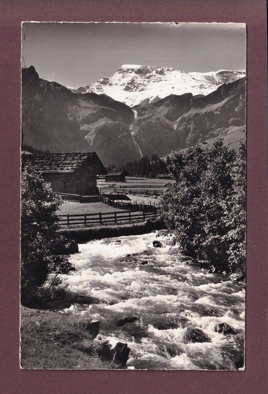 Cartoline postali: Adelboden - ENGSTLIGEN im Boden - 1957 – Usato da Pully venduto da nicecards