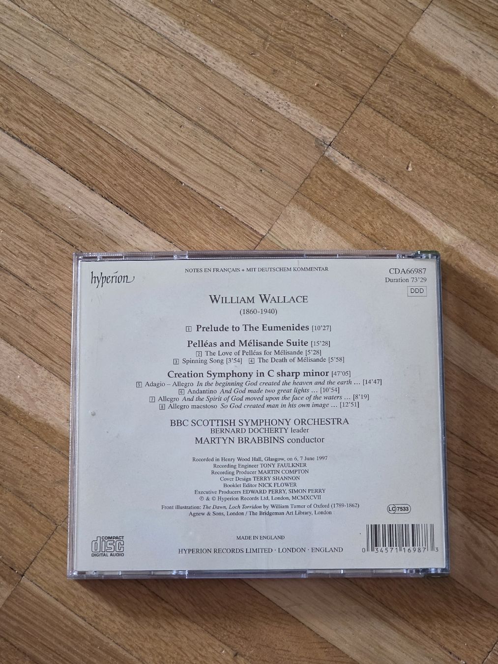 CDs: CD: William Wallace: BBC Scottish Symphony Orchestra – Gebraucht aus Aesch BL von immon 1