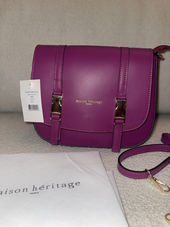 Maison Heritage Paris Bag - Plum Leather, New with Tags