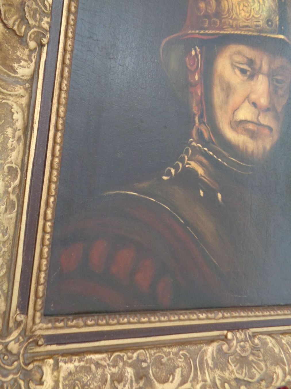 Gemälde: Der Mann mit dem Goldhelm- Oel auf Leine – Gebraucht aus Chur von omonia 4