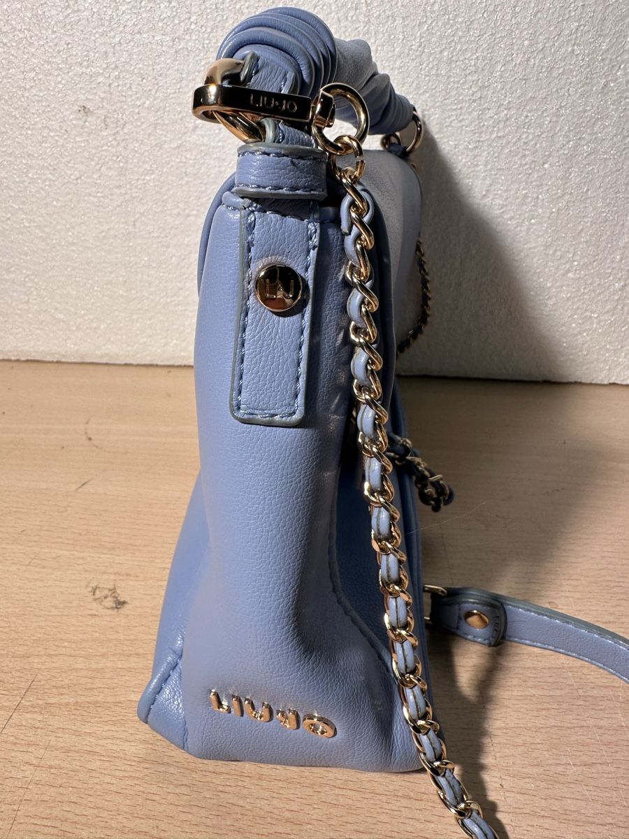 Borse da donna: Sac à main Liu Jo bleu clair avec chaîne dorée – Usato da Lausanne venduto da artnouveau04 3