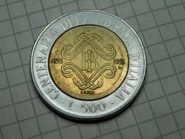 Italien 500 Lire, 1993 100 Jahre Bank von Italien (1893-1993