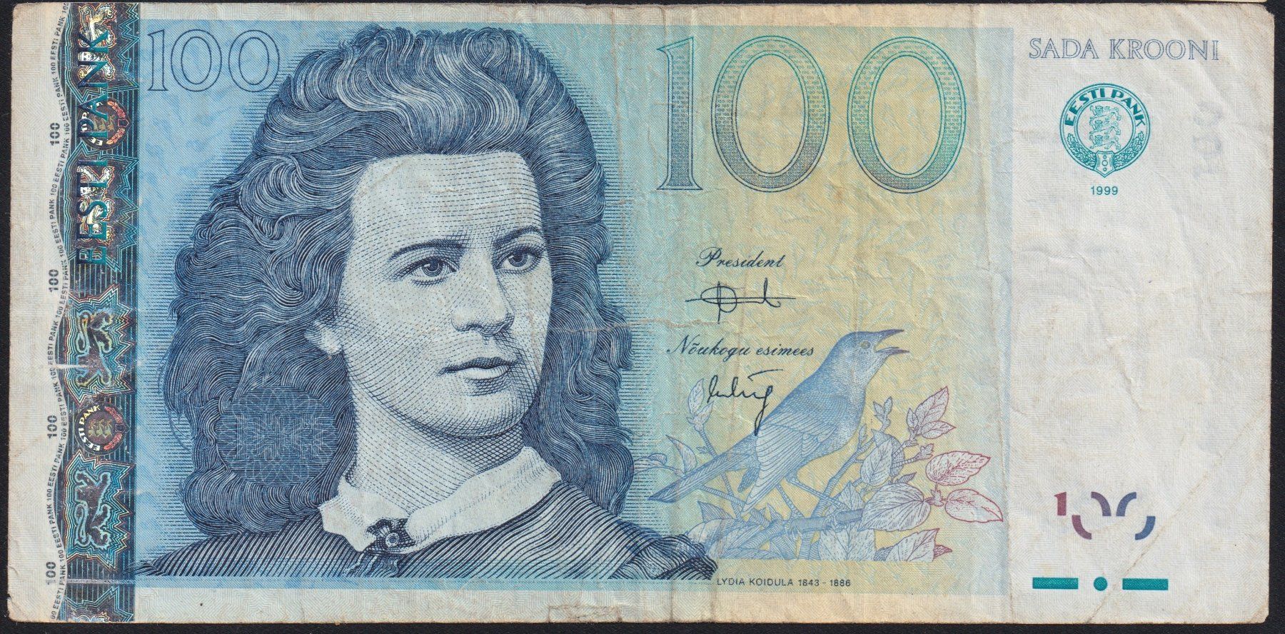Banconote: Estland 100 Krooni 1999 – Usato da Brugg AG venduto da banknoten_muesli