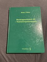 Rechtsgeschichte III - Textinterpretationen