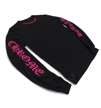 Chrome Hearts T-Shirt Long Sleeve black/Pink