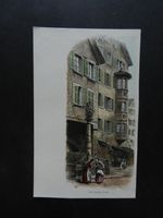 Strasse mit Brunnen Zürich