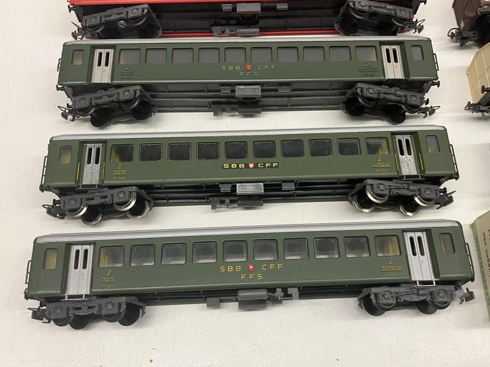 Kleinbahn H0= 5 Personenwagen SBB - 5 Güterwagen FS SBB öbb (Gebraucht ...