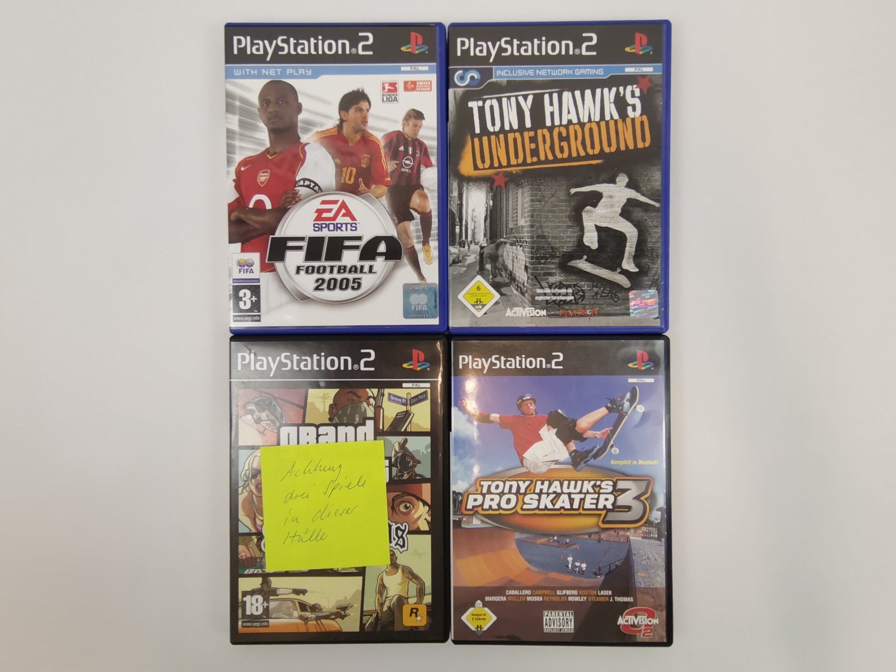 Sony Console: SONY PLAYSTATION 2 Slimline - inkl. 4 Games – Usato da Schaffhausen venduto da Restwert_SH 1