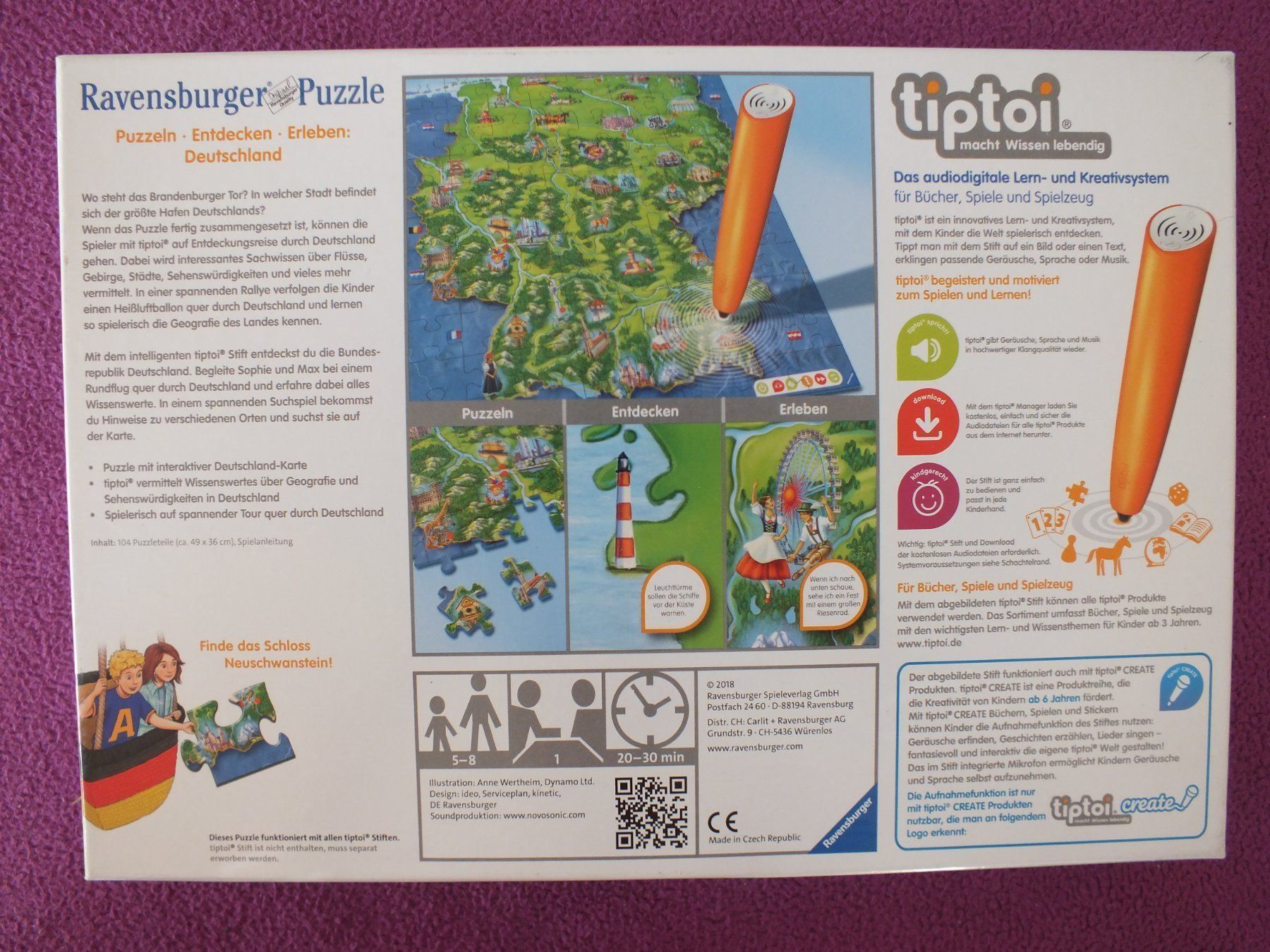 Tiptoi Puzzle: tiptoi Puzzle - Deutschland – Usato da Müllheim Dorf venduto da Seeeule01 4