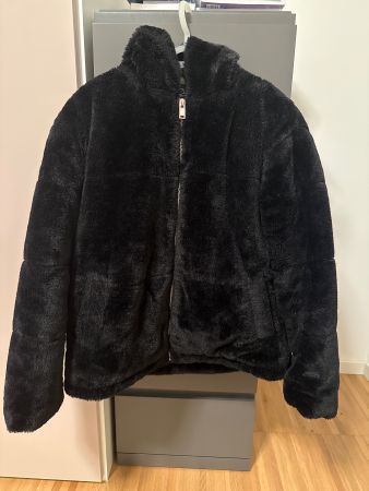Clockhouse Jacke Kunstfell schwarz Grösse 42 gebraucht