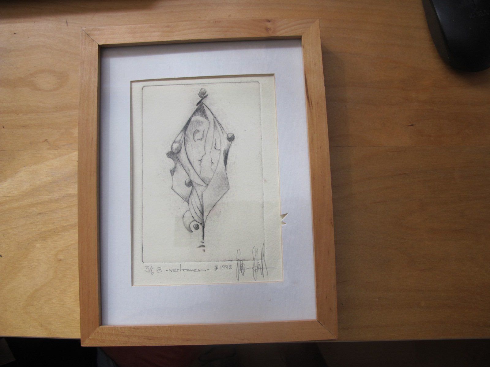 Posters & Illustrations: wunderschöne alte kaltnadelradierung sig – D'occasion à Löhningen par Chimae67